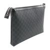 Gucci GG Supreme Distressed Brand Logo Print Coated Canvas Crossbody Shoulder Bag Men's Black