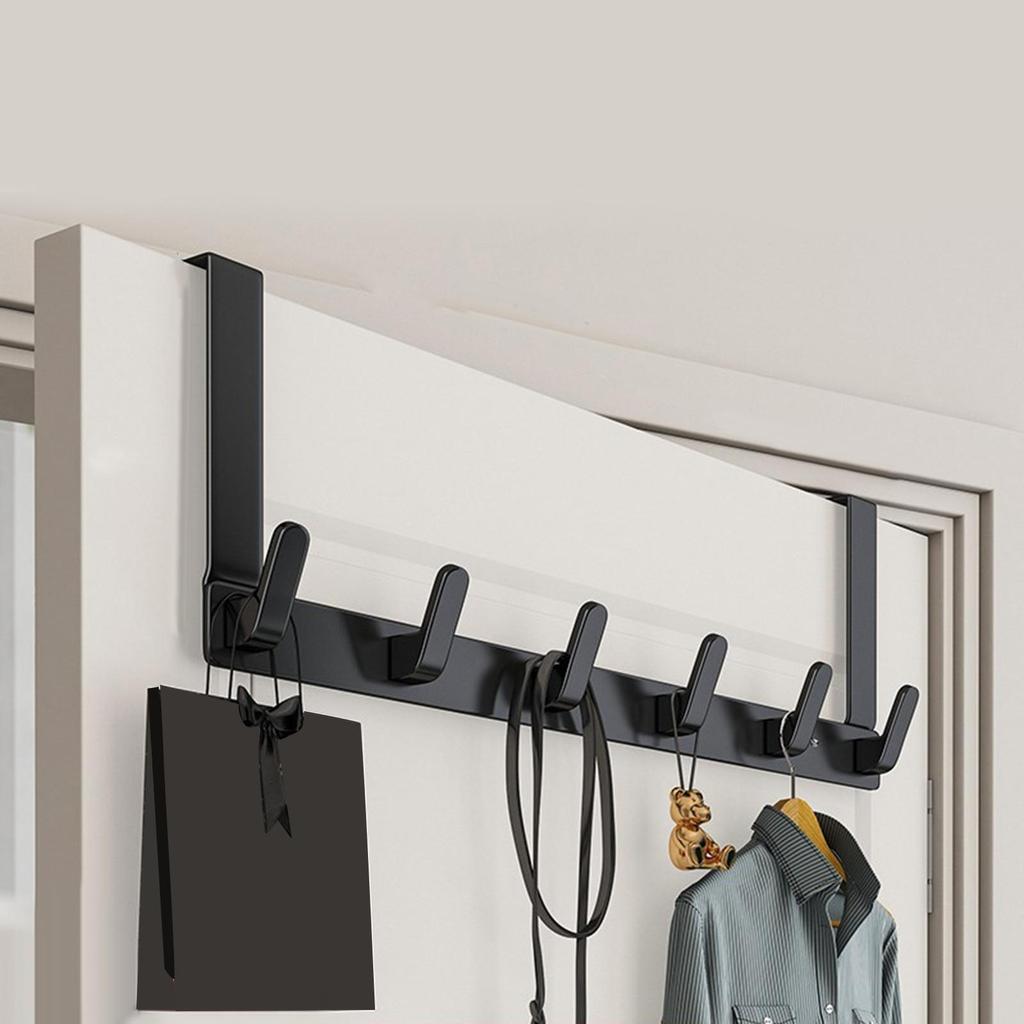 Over door Coat Rack Scratch Resistance Anti Slip for Bedroom Office Wall