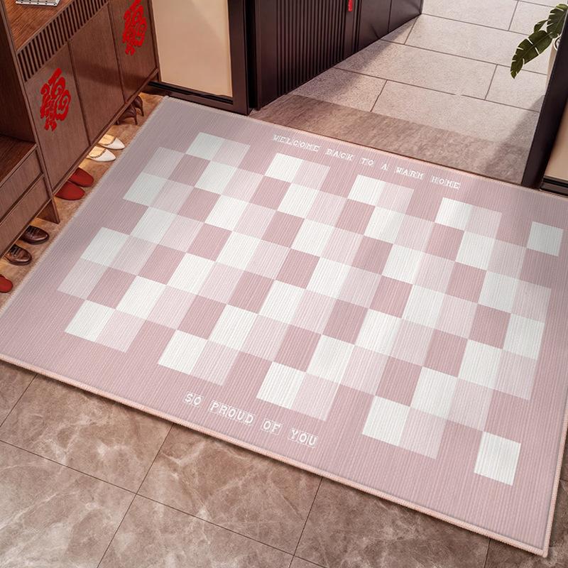 Kleurrijke Entree Vloermatten Dopamine Cirkel Fluweel Duurzaam voor Schoonmaken Wasruimte, Keuken, Eetkamer Tapijt Woondecoratie 40X60CM (1.3X2FT
