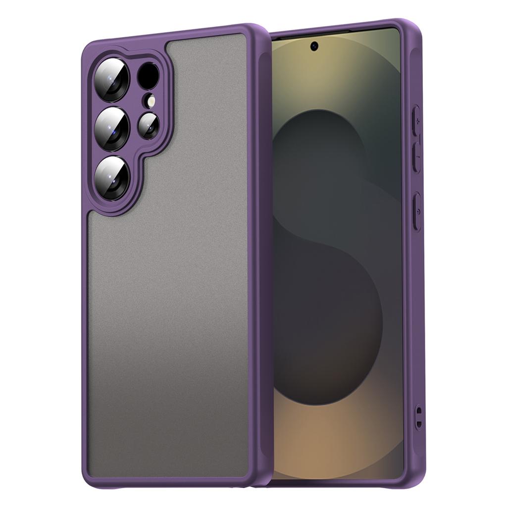 For Samsung Galaxy S25 Ultra Phone Case Drop Proof Airbags Frosted Translucent PC+TPU Back Cover