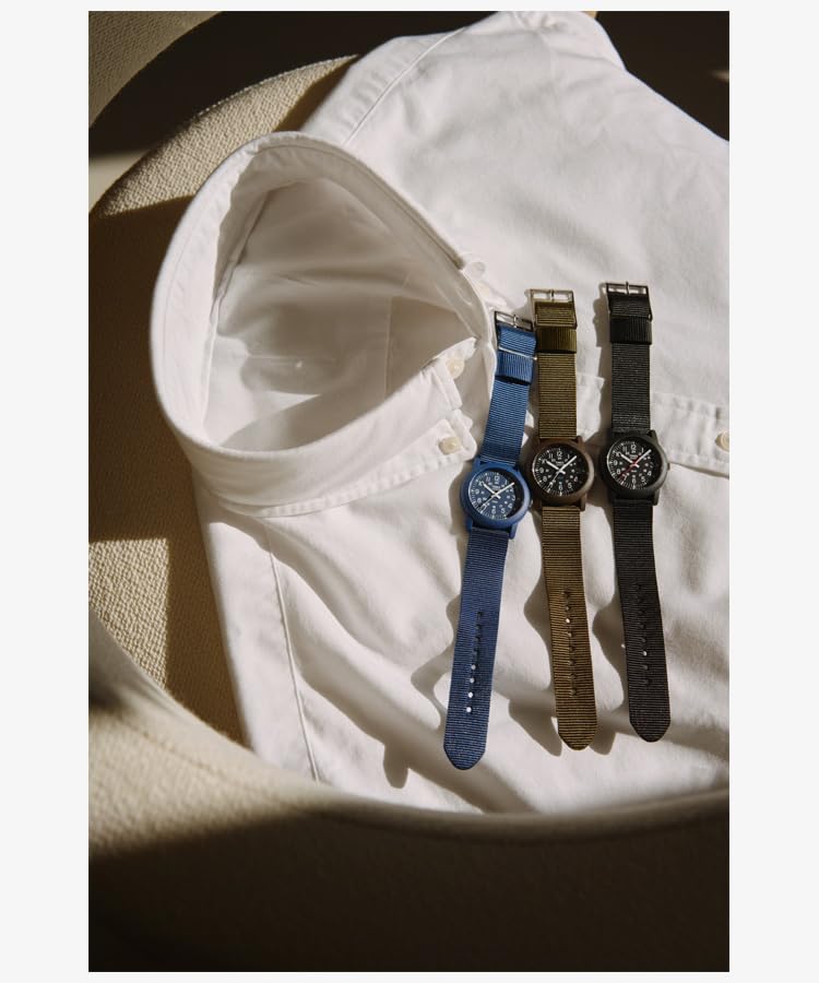 TIMEX שעון Camper Black T18581, לוח, [יבוא רשמי]