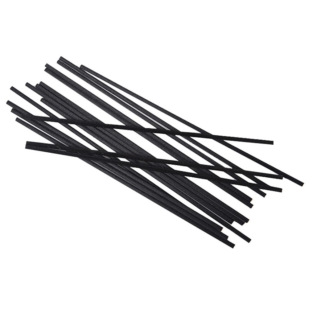 50Pcs Aroma Diffuser Fibers Black 3Mm Diameter 26.5cm Long Premium Replacement Reeds Air Freshener Rods Relaxing Scent