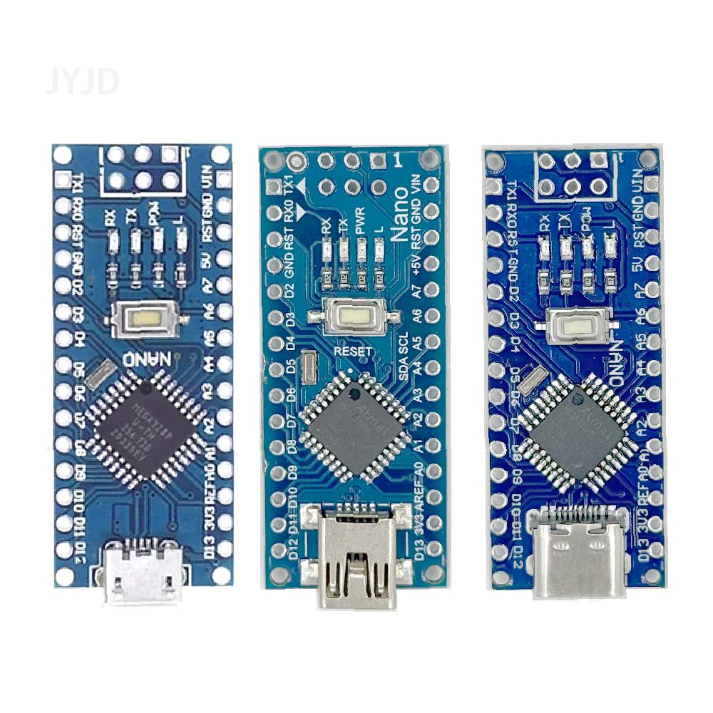 Mini / Type-C / Micro USB Nano 3.0 With the Bootloader Compatible Nano Controller for Arduino CH340 USB Driver 16Mhz ATMEGA328P