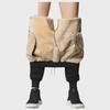 Men's Trendy Korean Thickened Cotton Sports Trousers with Lamb Fleece for Autumn and Winter.