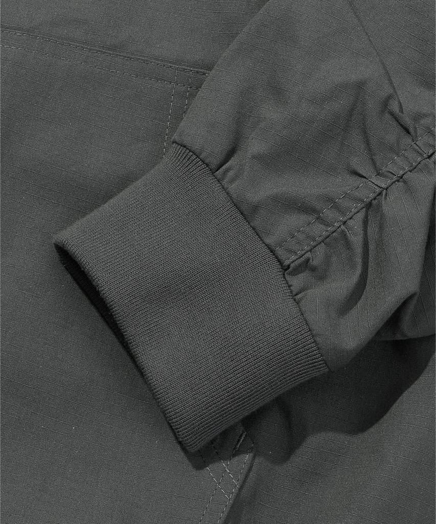Agod Bio-Washed Ripstop Hooded Jacket [Charcoal]