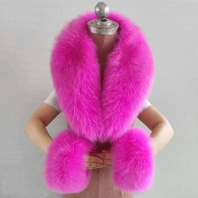 Winter Natural Fox Fur Scarf And