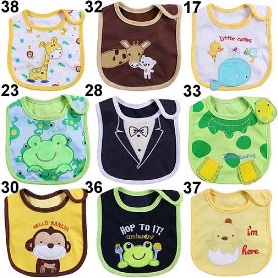 Bavaglini impermeabili per neonati, bambini, bambine, cartoni animati, salviette per saliva