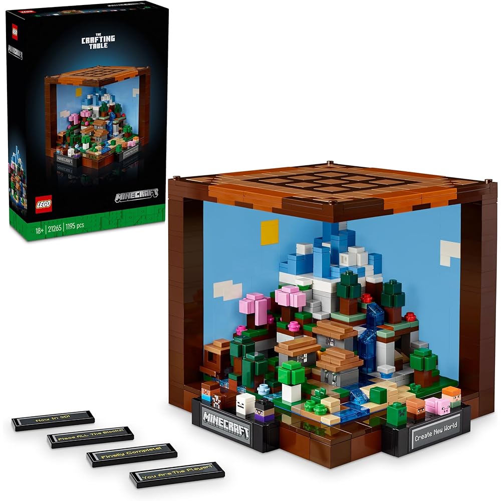 LEGO Minecraft Crafting Table Toy Building Blocks Set for Kids and Adults 21265