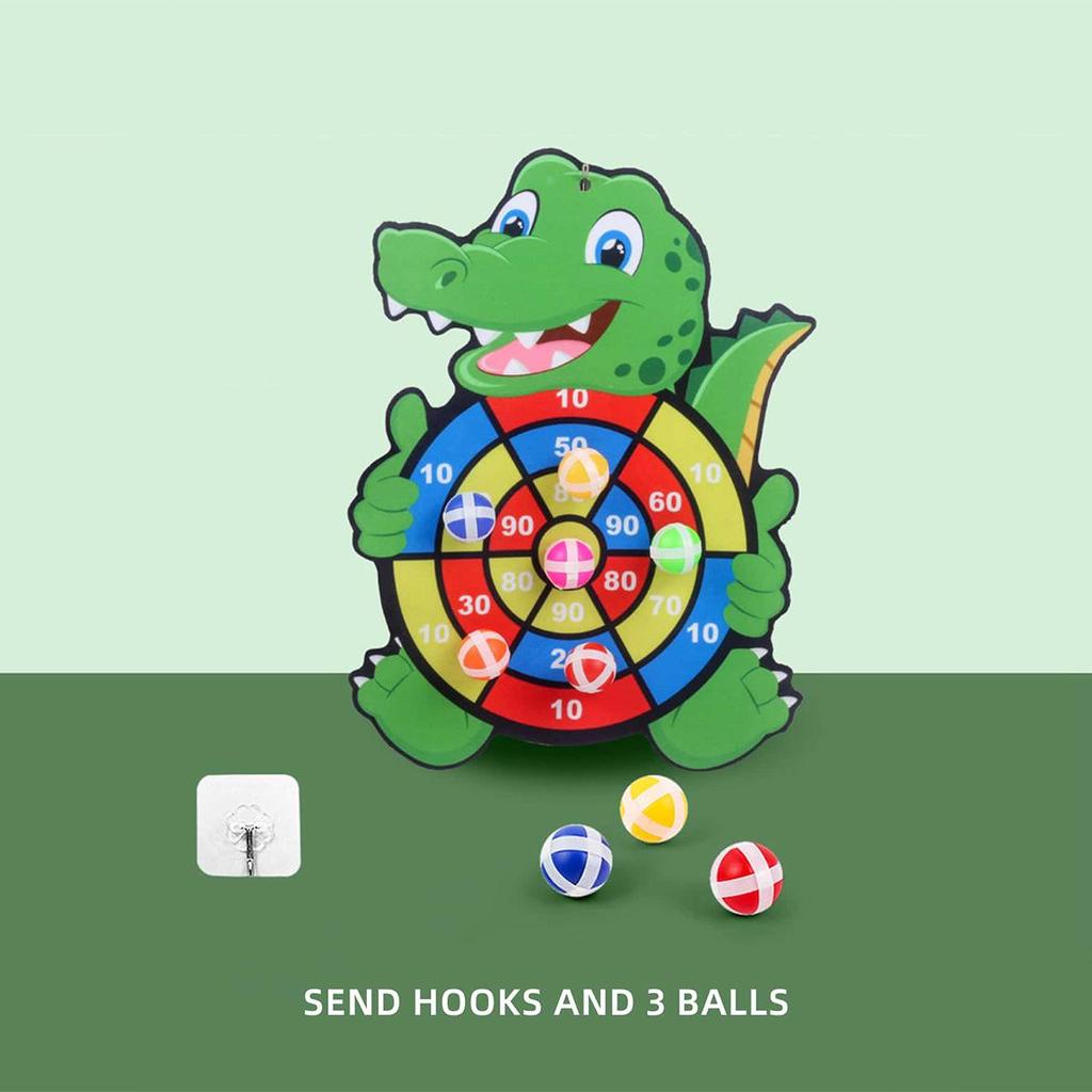 Sticky Ball Cartoon Dartboard for Kids - Indoor/Outdoor Educational Toy for Parent-Child Play
