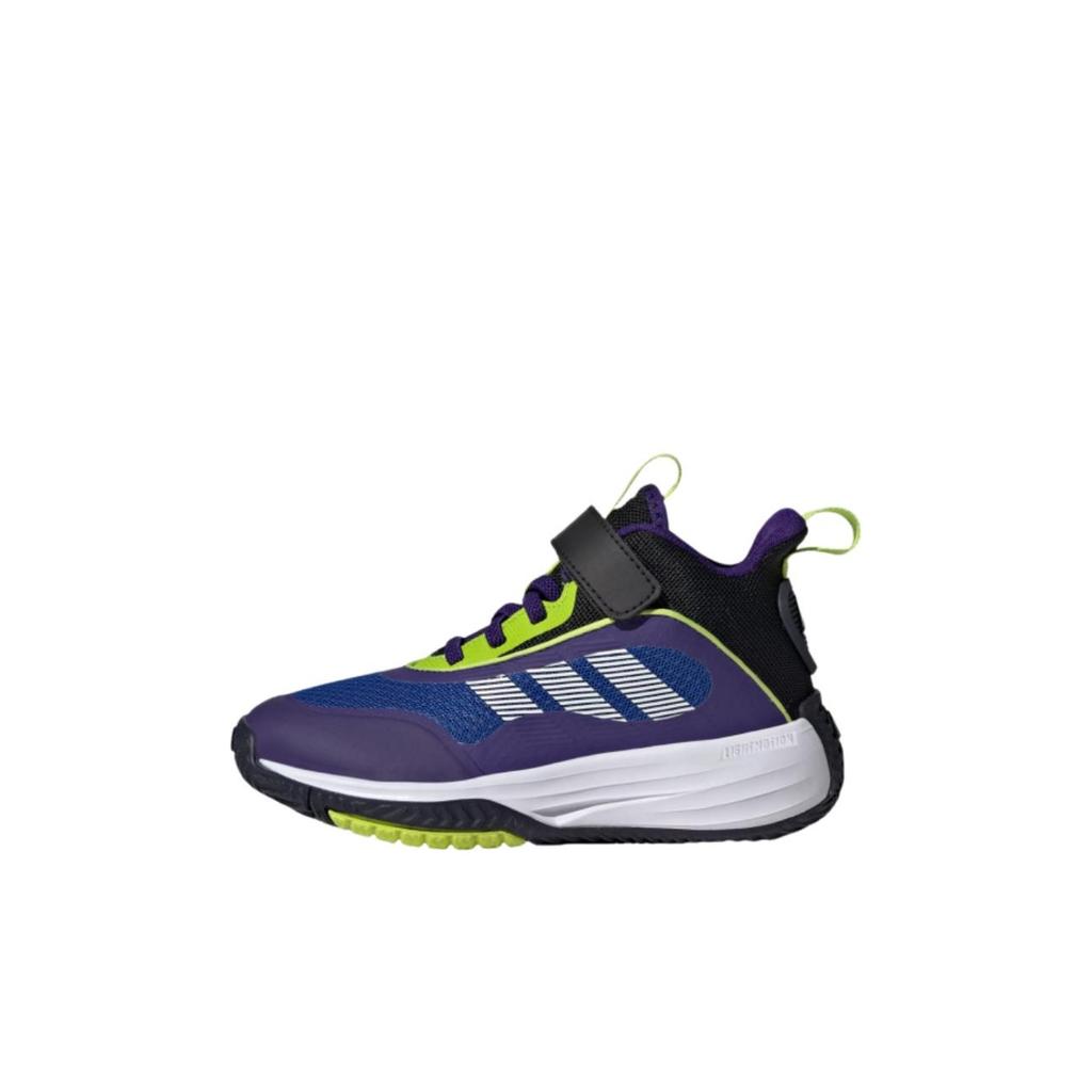 Adidas Ownthegame 3.0 K Trendy Fashion Non-Slip Durable Mid-Top Kids Basketball Shoes Kids Basketball Shoes Blue JQ3498