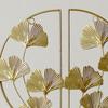 3 Ginkgo Leaf Sculpture Wall Hanging Leaves Shape Crafts Decoration for Study Room Coffee Decor