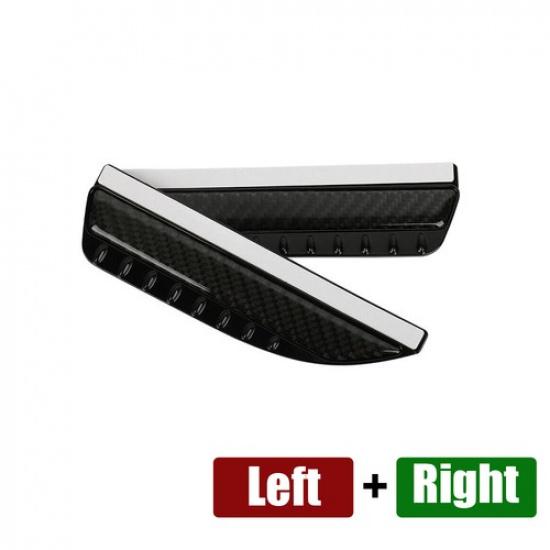 2x Carbon Fiber Cover Car Rear View Side Mirror Rain Visor Guard Accessories