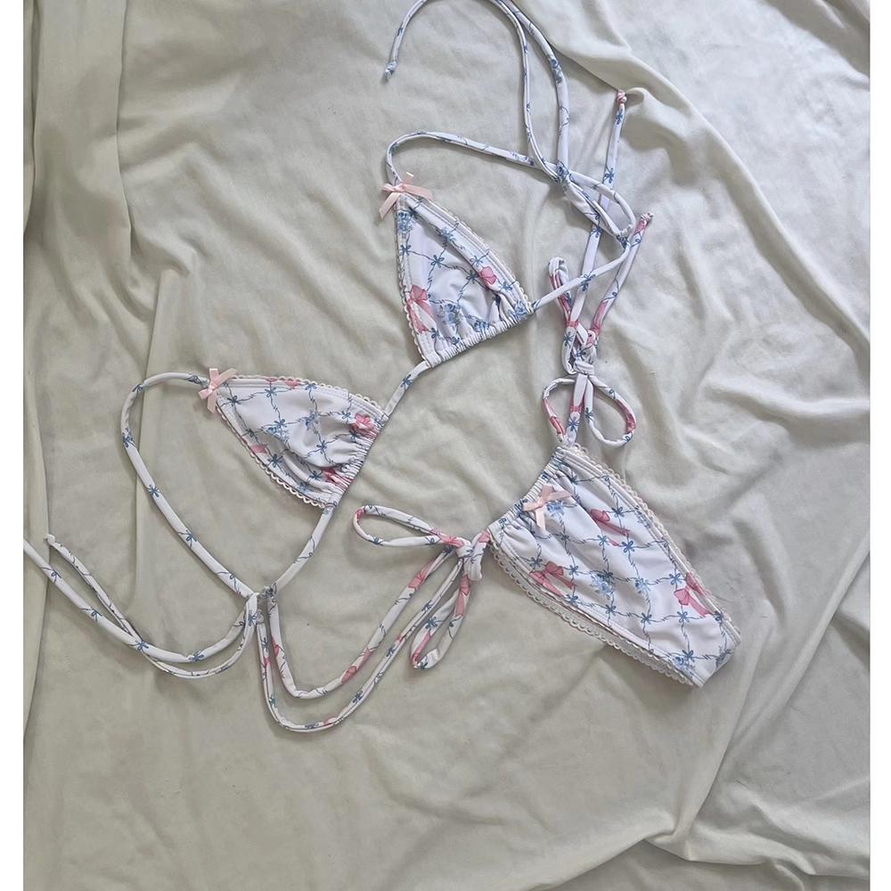 Micro Bikini Push Up Damen Badeanzüge 2025 Sexy Weibliche Bademode Brazilian Bikini Set Tanga Biquini Badeanzüge Print Bademode