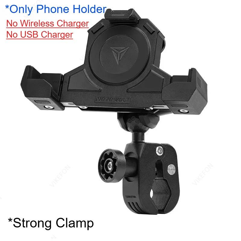 Bicycle Motorcycle  Shockproof Phone Holder with Action Camera Stand Interface Handlebar Mirror Bike Motorbike Cellphone Bracket