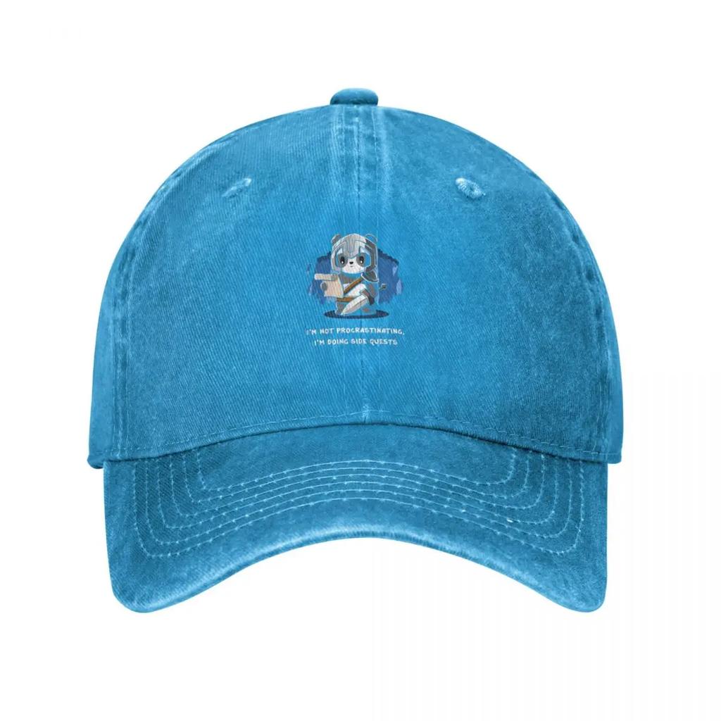 Im Not Procrastinating Im Doing Side Quests Gaming Baseball Cap New In Hat Thermal Visor Anime Hat For Unisex Womens