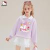 Melody Joint-Name Girl False Two-Piece Sweaters Spring and Autumn Fashionable Kids Spring Clothing Top Western Style Girl Clothes