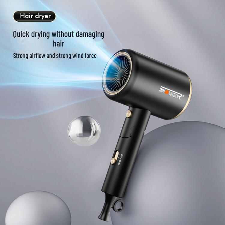 

Мощный фен европейского стандарта: Бытовой уход за волосами с сильным ветром, минимальный заказ - одна штука. 8976, European regulations, foldable handle чёрный