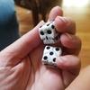 1 Pc 16mm 6 Gezicht Zes Zijdige Schedel Hars D6 Dot Dobbelstenen Kit Zwart Wit Punt voor DND TRPG RPG Tafelspel Bord Gaming Halloween
