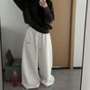 Grau Oversize Stil Lose Jogginghose Frauen Harajuku Koreanische Mode Sport Hosen Stickerei Y2k Vintage Baggy Hosen Ästhetischen