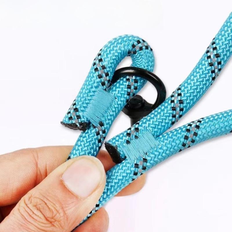 Nylon Dog Leash Chain Reflective Design Dog Collar Durable and Sturdy Puppy Harness Soft Pets Supplies Dogs Accessories
