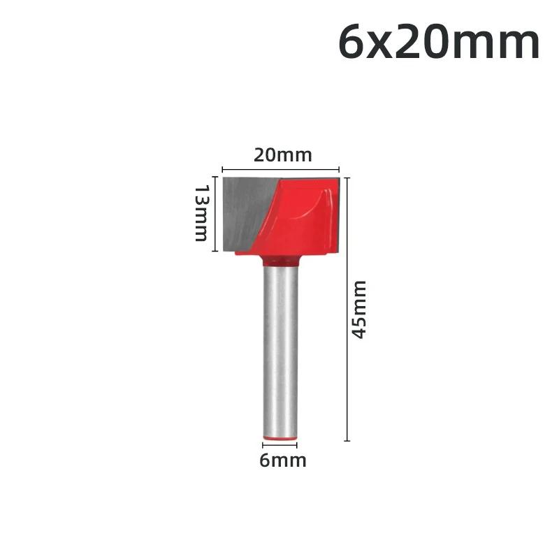 1 Stück 6/8mm Schaft Reinigungsboden Gravur Fräser Holzbearbeitungswerkzeug Vollhartmetall Holzfräser Schaftfräser 8/22/28/32mm