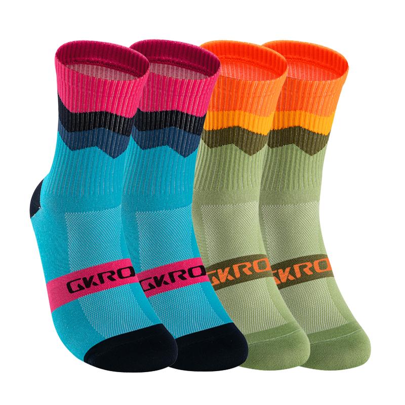 4 Pairs Bike Socks Men Nurse Compression Cycling For Women Mtb Guard Socks Stockings Sport Grip Barre Socks