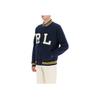 Polo Ralph Lauren Letter Embroidery Striped Trim Single-Breasted Jacket Men Jackets Dark-Blue 710878501-001