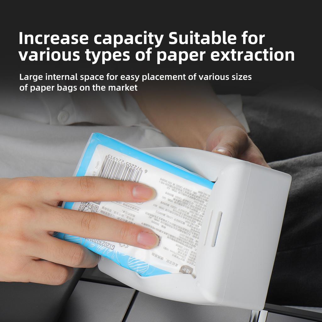 Car Tissue Box For Tesla Model Y 3 X S Seat Back Hanging Silicone Tissue Holder Box With Fix Strap Auto Interior Accessories kdf3