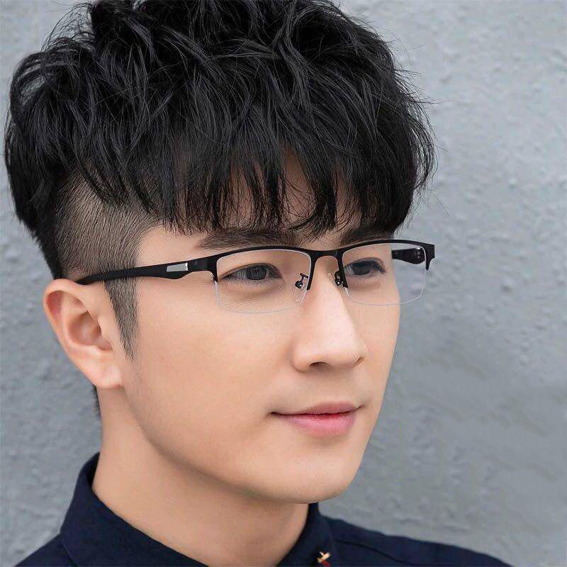 New unisex business Myopia glasses for men Metal frame glasses anti blue light Nearsighted Eyewear Glasses -1.0 -2.5 -3.0