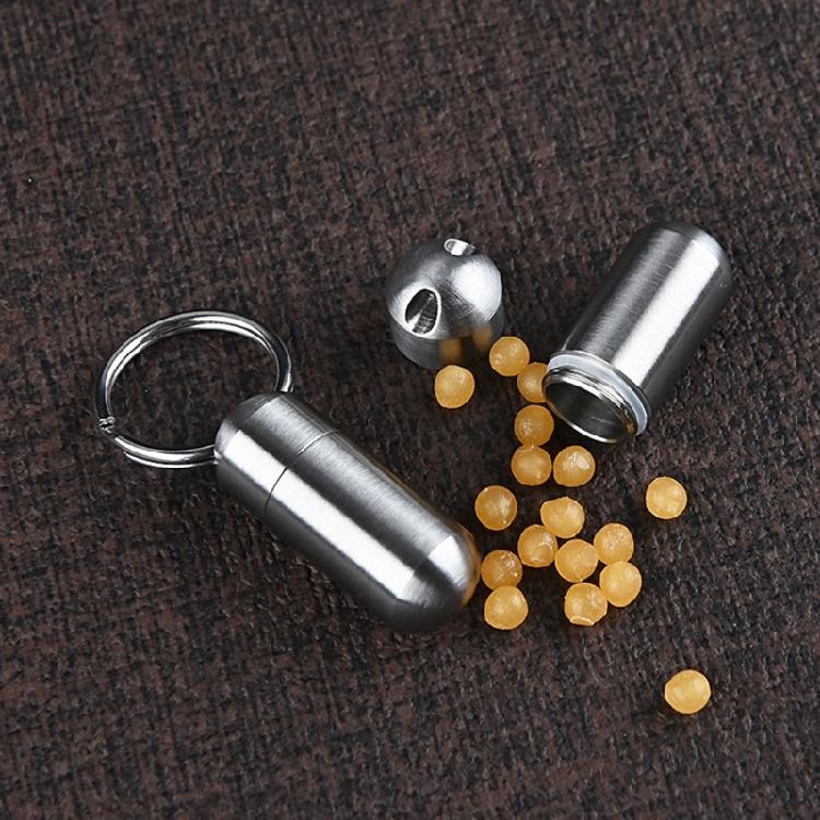Miniature Pills Storage Container Stainless Steel Medication Vaults Keep Pills Dry and Safe During Travel or Sports