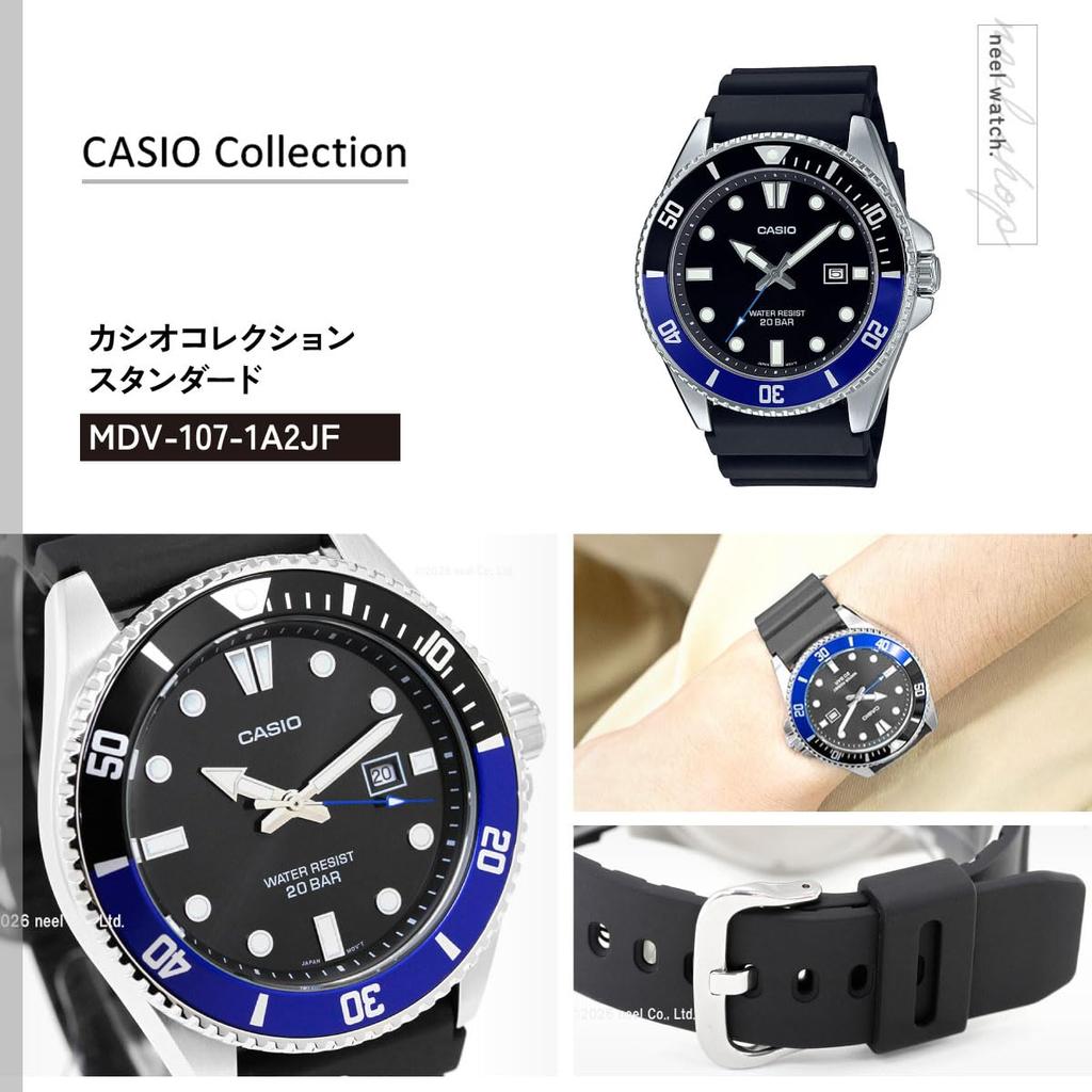 Casio Collection Watch Black [Casio] MDV-107-1A2JF Men's