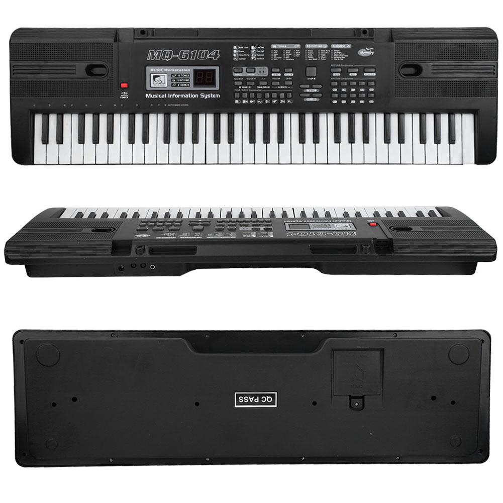 61 Keys Digital Music Electronic Organ Portable Keyboard with Microphone for Children