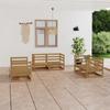 Day and Night - Day and Night Garden Furniture 6 Pieces Honey Brown Solid Pine Wood
