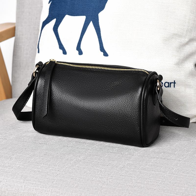 100% Genuine Leather Women Shoulder Messenger Bags Top Quality Cowhide Commute Crossbody Bag for Women 2026 Ladies Purse Handbag