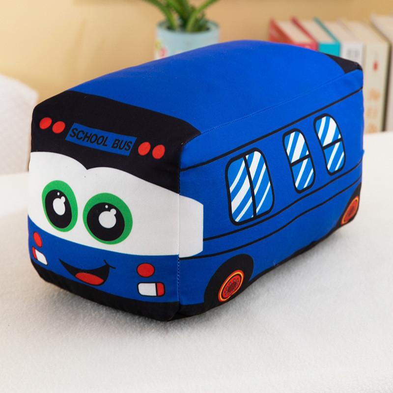 Plush Toy Minibus Doll Throw Pillow Room Decorated With Childrens Birthday Gift