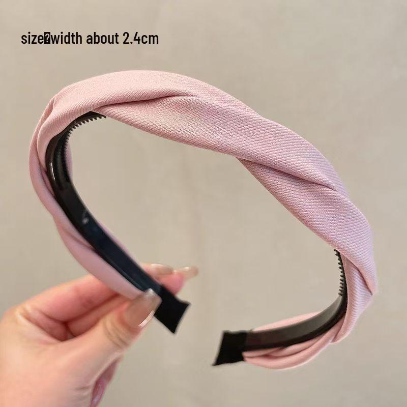 

Women s Non-Slip Cross Braid Headband with Teeth for Small Faces - New Hair Accessory