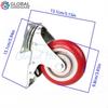 4 Inch Heavy-Duty Universal Caster Wheels - 360° Swivel Silent  Brake Ideal for Furniture Wear-Resistant for Platform Trolley