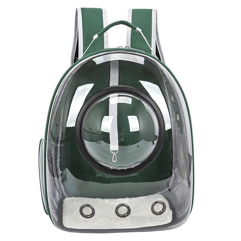 Portable Transparent Cat Backpack: Breathable, Spacious Double-Shoulder Pet Carrier