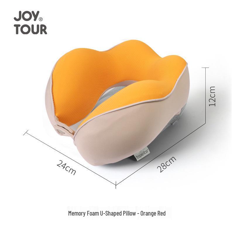 

Memory Foam U-Shaped Travel Pillow for Neck and Cervical Spine Support оранжевый