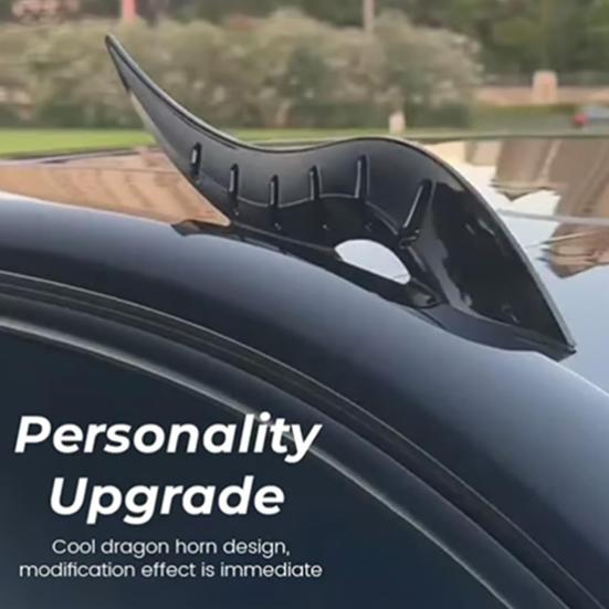 1 Pair Car Dragon Horn Decoration Personalized Vehicle Modifications 3D Horns Sticker Ornament for SUV Sedan Hatchback