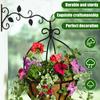 2/4/10Pcs Wall-Mounted Hook Flower Pot Holder Europe Vintage Iron Art Flower Stand Garden Decoration Wall Hanging Basket Bracket