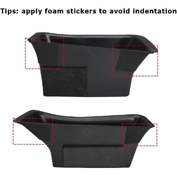 MARCHFA Car Door Tray Organizer Compatible For 2015- 2024 2025 Porsche Macan Accessories Interior Car Door Handle Ert Pocket Storage Box