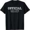 Official Geezer Funny Old Guy And Proud Distressed T-Shirt T-Shirt