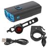 USB Rechargeable Bike Lamp Bicycle Front Light Night Riding Headlight with Tail Light