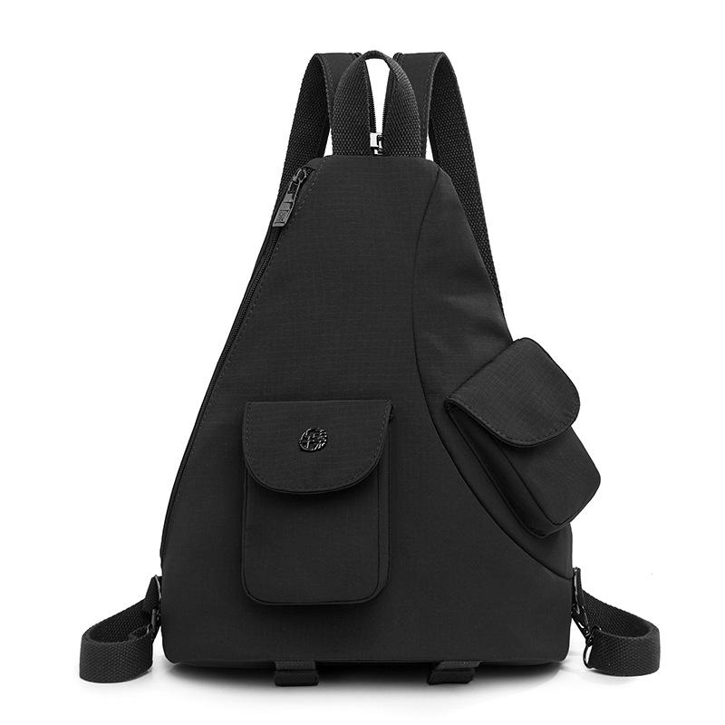 Ryggsekk Dame Multifunksjonell Veske Dobbeltformål Stor Kapasitet Brystveske Lett Pendler Crossbody-veske