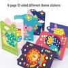 Hibiscus Angel Geometric DIY Mosaic Stickers - Creative Handmade Materials for Kindergarten