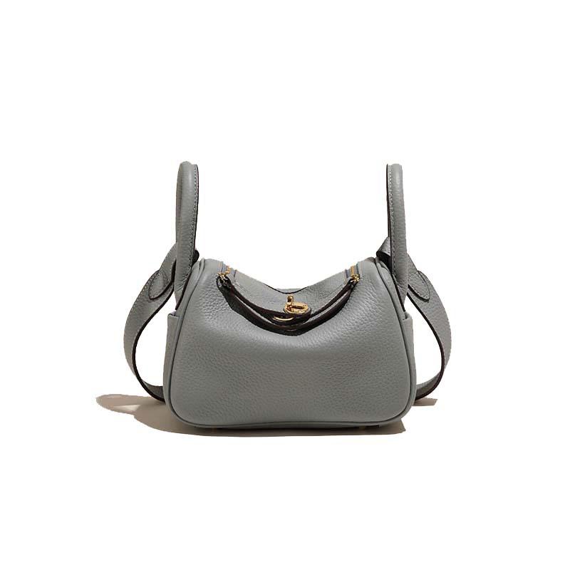 2025 Geantă nouă din piele naturală pentru femei, piele strat superior, geantă Lindy mică, Lindy la modă, versatilă, de mână, pe un umăr, crossbody