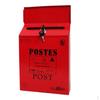 Style Creative Galvanized Iron Newspaper Holder Box With Lock