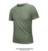 Men's Quick-Dry Ice Silk Breathable T-Shirt - Short Sleeve, Dynamic Pique Nylon for Running & Fitness