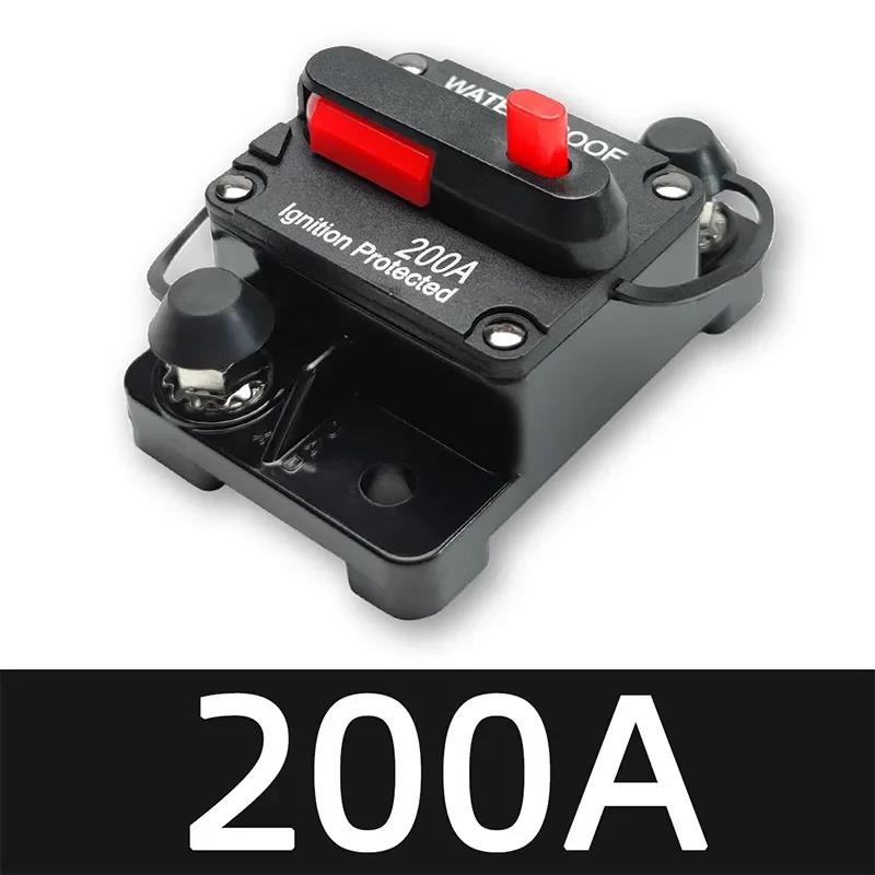 30A To 300A 12V-48V Circuit Breaker Power Protect Fuse Trolling with Reset Waterproof Car Boat 80A 100A 200A 250A Circuit Breaker 6